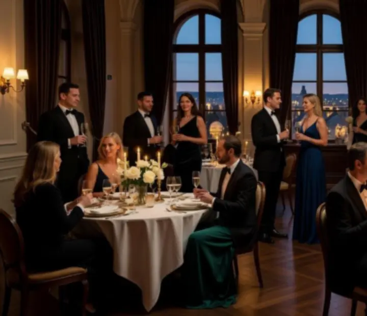 Elegantní večerní soukromá oslava