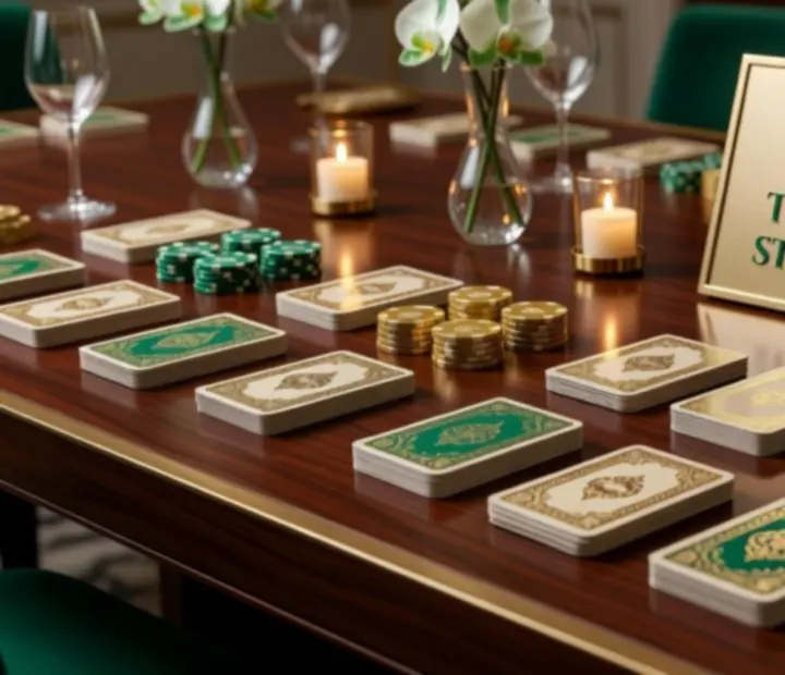 Tým si užívá personalizovaný teambuilding v elegantním prostředí